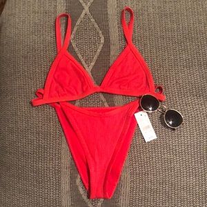 LA HEARTS BY PACSUN RED BIKINI IN M NWT BOTTOMS